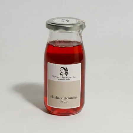 Himbeer-Holunder-Sirup